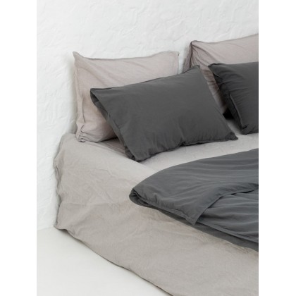 Комплект белья из вареного хлопка Leglo Mix Grey-Slate